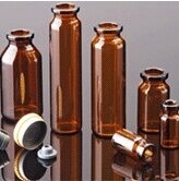 Amber tubular vial