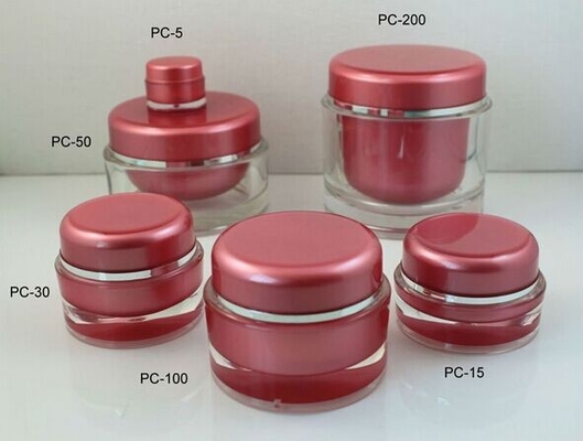5g-200g Round Acrylic Bottles Jars Cosmetics Cream Jars Packaging Manufacturer