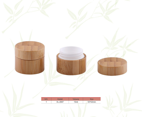 15ml Cosmetic Cream Jar in Bamboo Material
