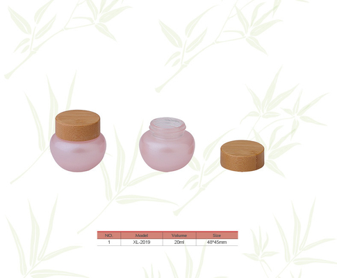 Round 20ml Bamboo Package Cosmetic Cream Jars