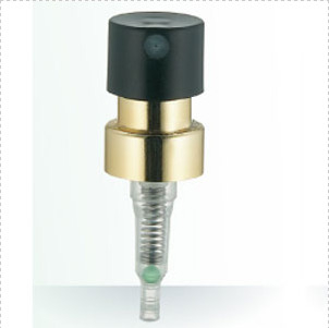 12mm golden perfume pump sprayer with black cap
