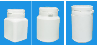 Xylitol Food Package PE bottles, Solid plastic package bottles with anti-theft caps