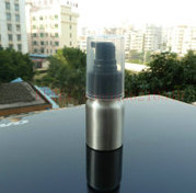 20ml silver red yellow blue screw aluminum bottle with lotion pumps
