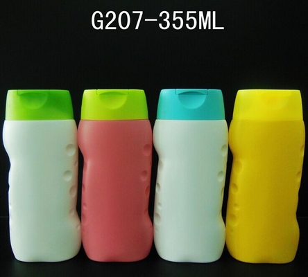 2015 New design children shampoo bottle, 355ml Lotion Bottle, PE bottle with flip top cap