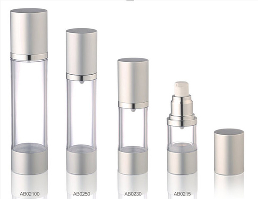 15ml-100ml Airless Pump Acrylic Bottle Golden Color With Frost Body Aluminium Cap