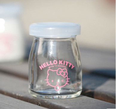 100ml milk bottle yogurt containers storage bottle cork bottle oven glass food bottle