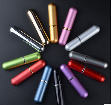 6ml aluminum perfume bottle small sample glass bottles 6ml sprayer perfume pen