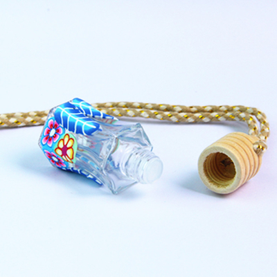 6ml hexagon half polymer clay perfume bottle