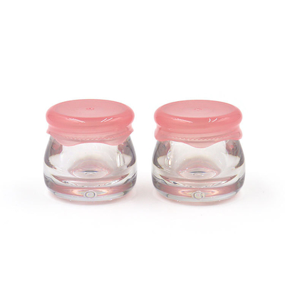 10g Acrylic ABS plastic cream jars Honey lip film cream jars Mushroom head cream jars sample 10g lip freeze cream jars
