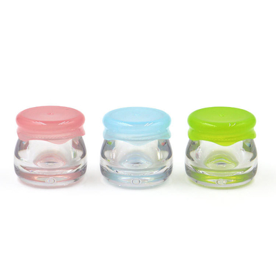 10g Acrylic ABS plastic cream jars Honey lip film cream jars Mushroom head cream jars sample 10g lip freeze cream jars
