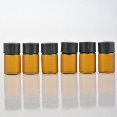 2ml amber glass package bottles, 2ml cosmetic test packing bottle,2ml reagent glass test vial