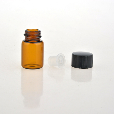 2ml amber glass package bottles, 2ml cosmetic test packing bottle,2ml reagent glass test vial