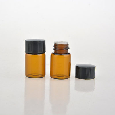 2ml amber glass package bottles, 2ml cosmetic test packing bottle,2ml reagent glass test vial