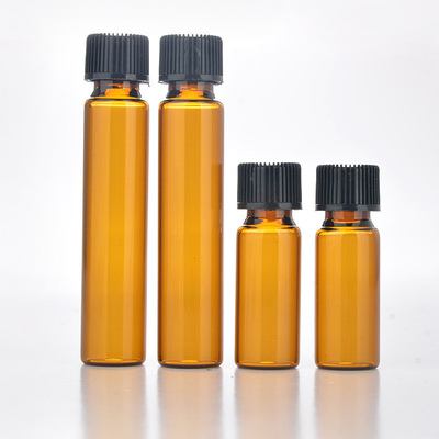 5ml 10ml amber glass essential oil bottle, 5ml 10ml chemical reagent bottle, cosmetic sample test vial