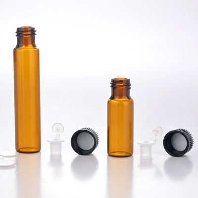 5ml 10ml amber glass essential oil bottle, 5ml 10ml chemical reagent bottle, cosmetic sample test vial