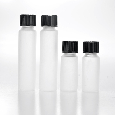 Frosting glass essential oil bottle, 5ml 10ml chemical reagent frosting glass bottle, frosting glass sample test vial
