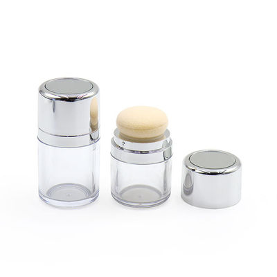 5g 10g 15g Loose Powder Blush Plastic Cream Jars Hairline Powder with Soft Puff  Empty Container Plastic Jar Empty Cosmetic Jar