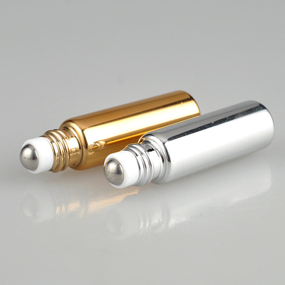 5ml Mini UV glass empty  roll on bottle with aluminium cap for cosmetics essential oil perfume package