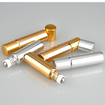 5ml Mini UV glass empty  roll on bottle with aluminium cap for cosmetics essential oil perfume package