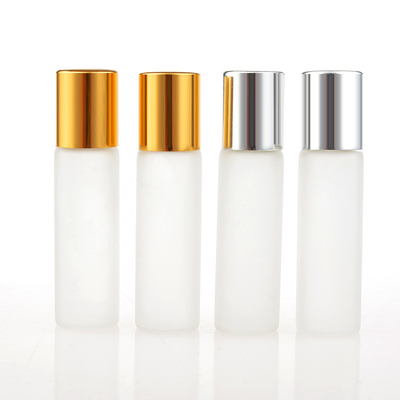 Upscale 5ml Frosting Glass Essential Oil Roll On Bottle for Cosmetic Package fragrance container