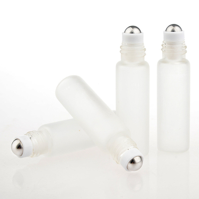 Upscale 5ml Frosting Glass Essential Oil Roll On Bottle for Cosmetic Package fragrance container