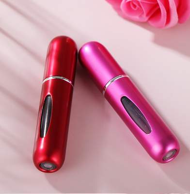5ml Bottomed Refillable Perfume Bottles Aluminum Atomizer Bottles Dispenser Perfume bottle press mini  Spray bottles