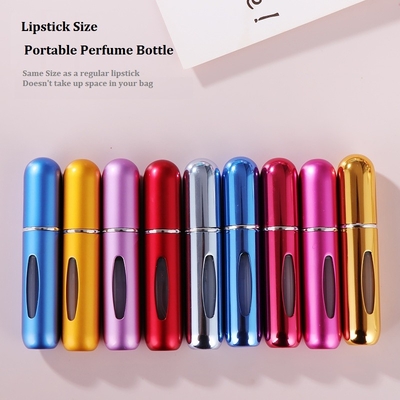 5ml Bottomed Refillable Perfume Bottles Aluminum Atomizer Bottles Dispenser Perfume bottle press mini  Spray bottles