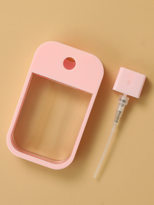 Wholesale 45ml color card bottle color soft silicone plastic bottle pocket perfume Dispenser bottle spray bottle