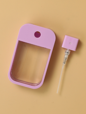 Wholesale 45ml color card bottle color soft silicone plastic bottle pocket perfume Dispenser bottle spray bottle