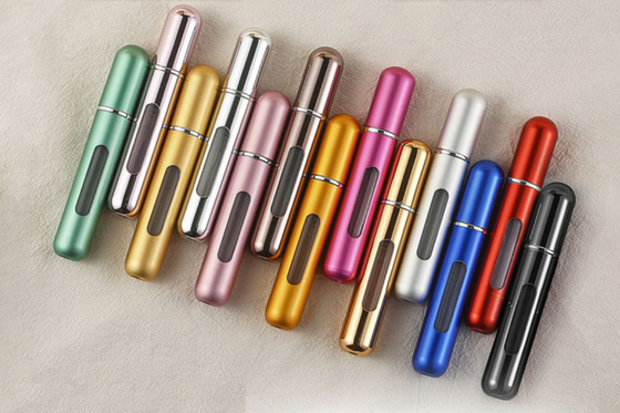 8ml Bottom Direct Filling perfume bottle Portable cycle filling ultra fine atomizing hydrating fragrance spray bottle