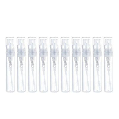 2ml 3ml 5ml Portable plastic perfume vial sprayer bottle liquid scent sample dispenser plastic small vial