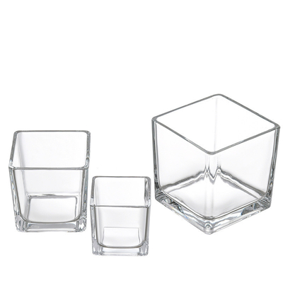 DIY 7*7cm 8*8cm square candle glass jar homemade aromatherapy jar birthday gift crystal candlestick decoration jar