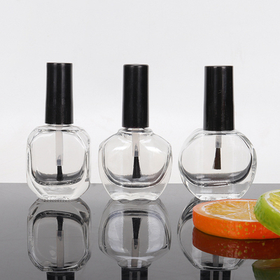 Wholesale 2ml to 18ml Clear Empty Cosmetic Nail Polish Glass bottle with Brush Cap 5ml 10ml 15ml Glass Nail Gel Bottles