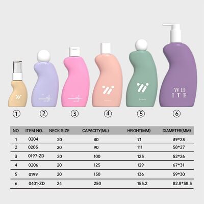 Waist-shaped PET Plastic Bottle Essential Oil Perfume Bottle Facial Essence Bottle Toner Serum Fine Mist Spray Bottle Shampoo Lotion Dispenser Pump Bottles Flip Top Cap Bottles Disc Top Cap Bottles