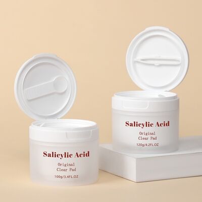 50g 100g 120g Round Square PP Plastic Mask Jar with spoon tweezer Plastic Frosted face cream jar Facial Mask Cosmetic Cream Jars Cosmetic packaging plastic cream jar