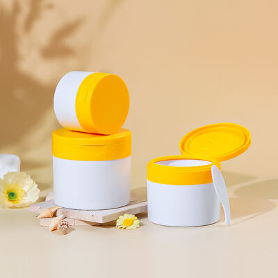 Double-layer Cream Jars, Multi-Purpose Empty Cosmetic Cream Container, Leak-Proof Dust-Proof Skincare Storage Jar for Facial Cream, Body Lotion, Cleansing Mud Mask, Plastic Cream Jars