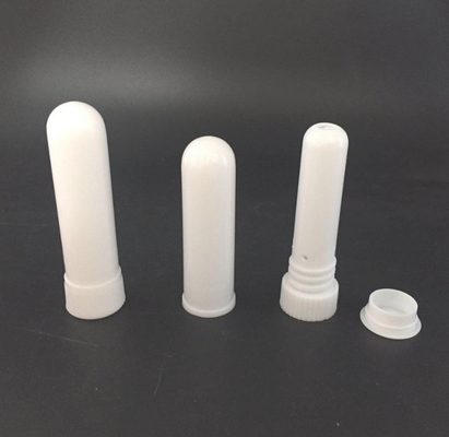 Plastic PP Bottles Blank Nasal Inhaler sticks Essential Oil inhaler tube with cotton wicks nasal specimen tube